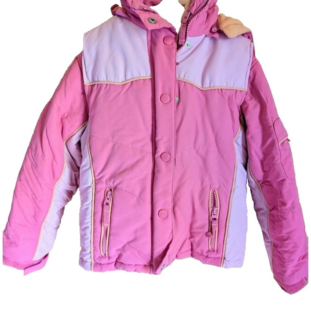 Girls Big Chill Technical Outerwear Detachable Puffer Vest Jacket Coat Size 7/8